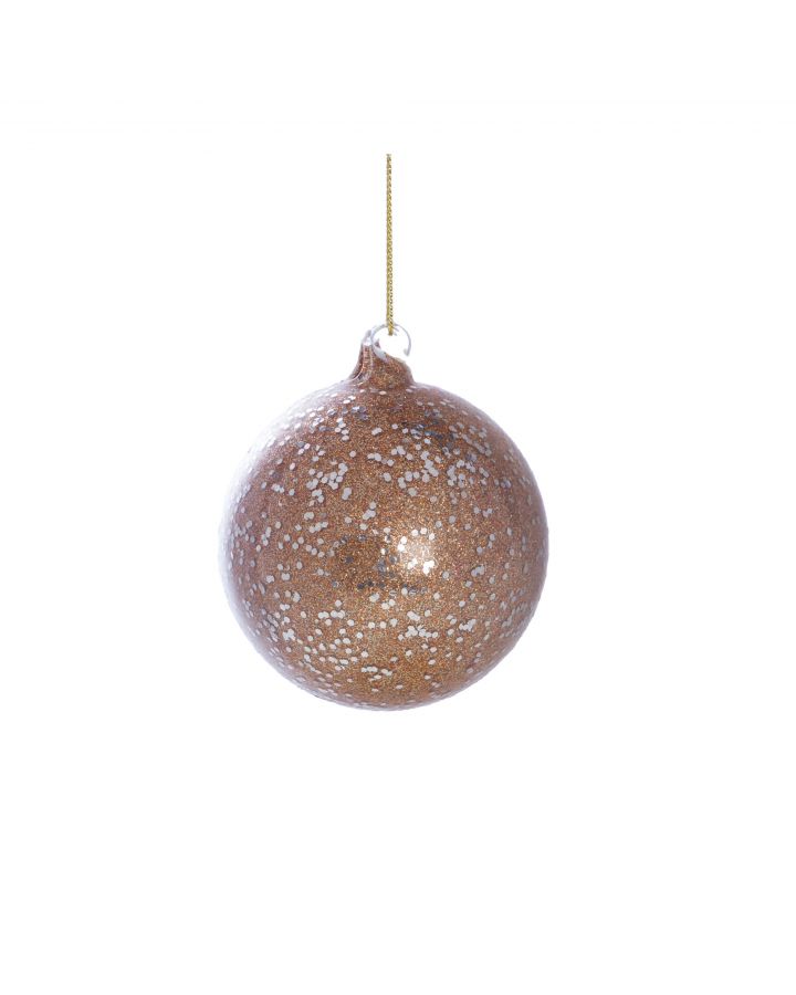 Boule Eclat Paillettes Ø8Cm Cuivrée
