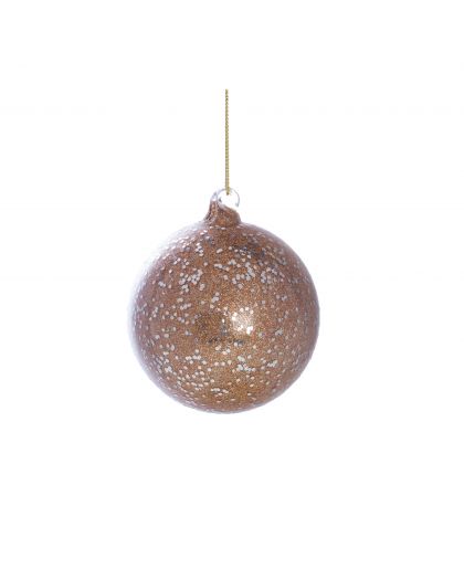 Boule Eclat Paillettes Ø8Cm Cuivrée