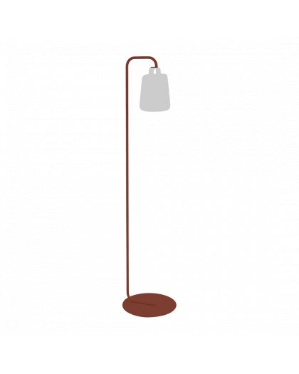 Balad Pied Simple Ocre Rouge