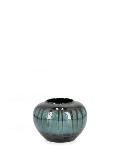 P.Vase Coira Ro Vert Melange D25,Taille Ø25X20Hcm