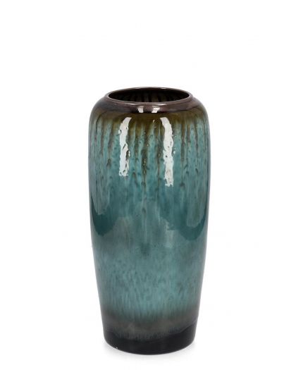 P.Vase Coira Évasé Vert Melange H50,Taille Ø26X50Hcm