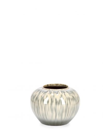 P.Vase Coira Ro Beige Melange D25,Taille Ø25X20Hcm