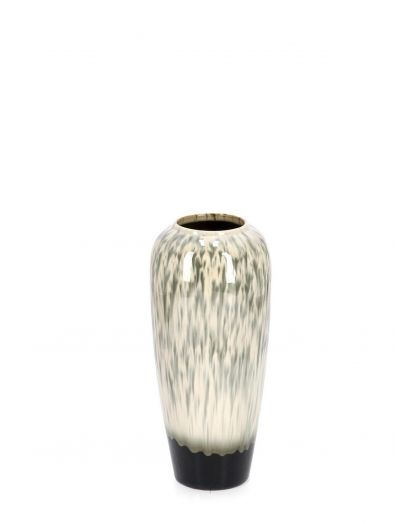 P.Vase Coira Évasé Beige Melange H36,Taille Ø16X36Hcm