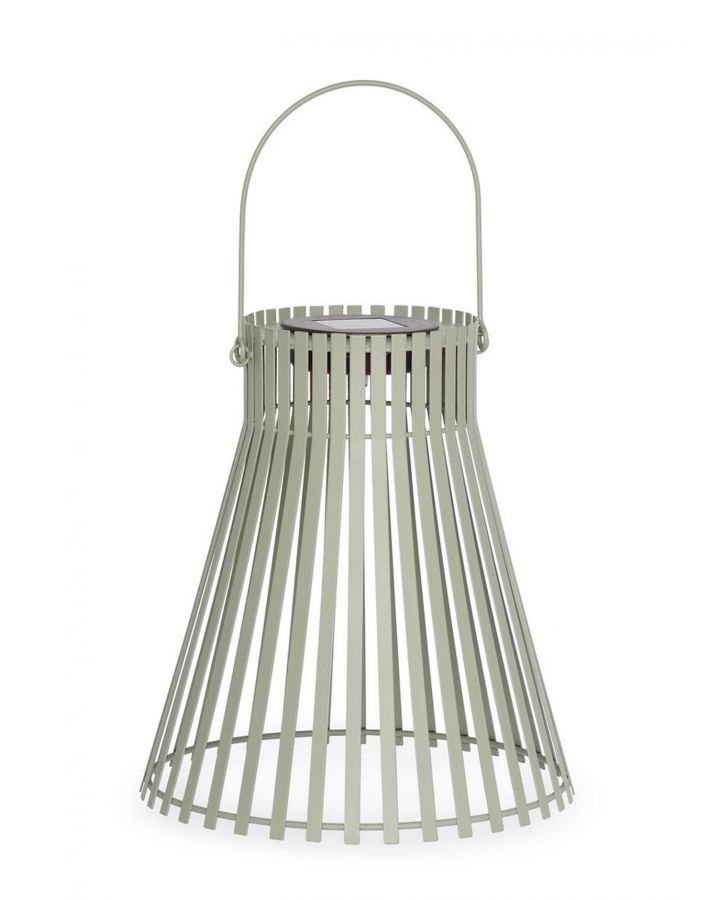 Lanterne Solaire Estel Évasé Vert H26,Taille Ø24X26-38Hcm