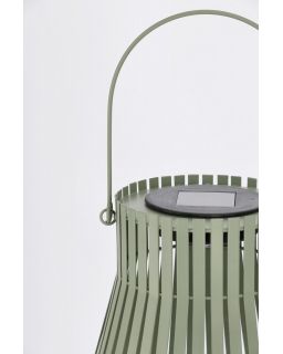 Lanterne Solaire Estel Évasé Vert H26,Taille Ø24X26-38Hcm