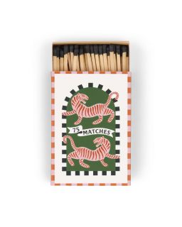 A Dopo Boxed Matches Tiger Black - 75 Matches (9.6 Cm)