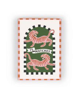 A Dopo Boxed Matches Tiger Black - 75 Matches (9.6 Cm)