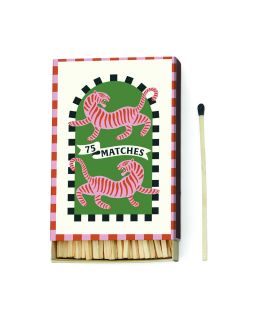 A Dopo Boxed Matches Tiger Black - 75 Matches (9.6 Cm)