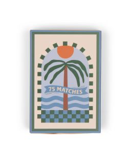 A Dopo Boxed Matches Palm Tree Dark Green - 75 Matches (9.6 Cm)