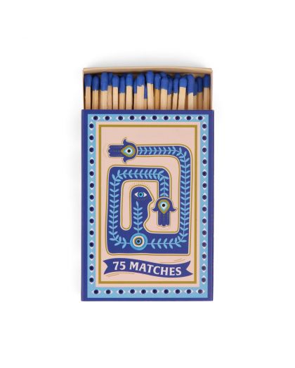 A Dopo Boxed Matches Eye Blue - 75 Matches (9.6 Cm)