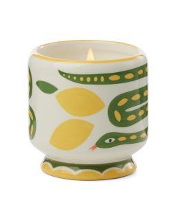 Adopo 8 Oz./226G Snake Ceramic Candle - Wild Lemongrass Boxed