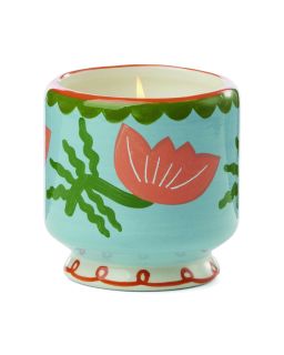 Adopo 8 Oz./226G Flower Ceramic Candle - Cactus Flower Boxed