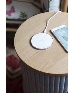 Chargeur Universel White rose Ø9,9 X H 0,7Cm