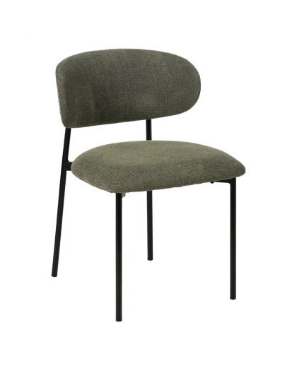 Silla Verde Tejido-Metal Salón 50 X 54 X 73,50 Cm