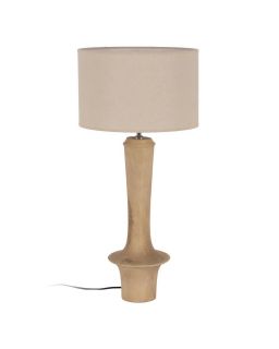 Abat Jour Beige Étoffe Éclairage 35 X 35 X 22 Cm