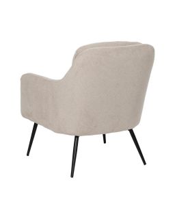 Fauteuil Beige Tissu-Métal 69 X 73 X 79 Cm