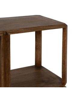 Étagère Marron Bois De Manguier Salon 160 X 42 X 85 Cm