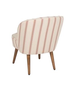 Fauteuil Rayures Terracotta 54 X 64 X 73 Cm
