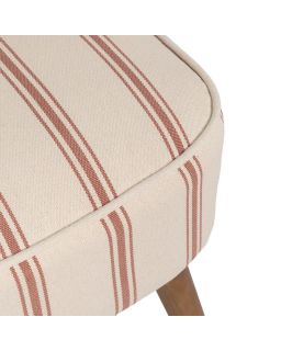 Fauteuil Rayures Terracotta 54 X 64 X 73 Cm