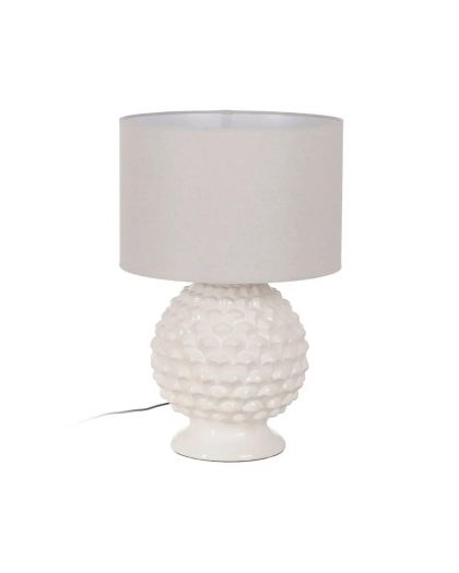 Lampe De Table Blanc Céramique Éclairage 38 X 38 X 58,50 Cm