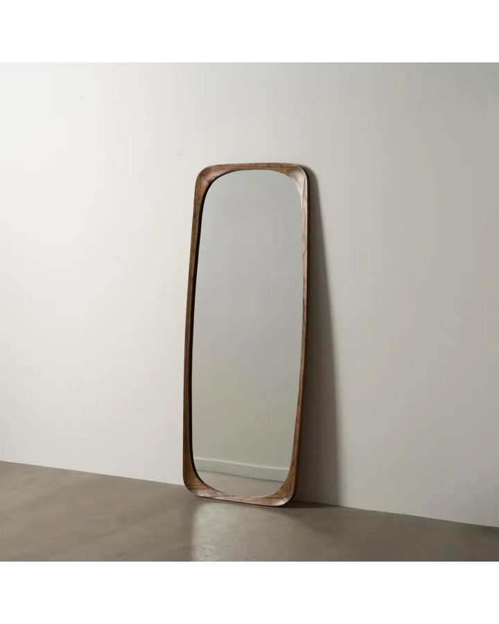 Miroir Naturel Bois Paulonia Décoration 70 X 175 X 3,50 Cm