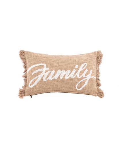 Coussin Cotton Slub Family 30X50Cm, Sand
