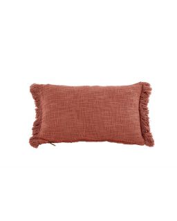 Coussin Cotton Slub Solid 30X50Cm, Rust