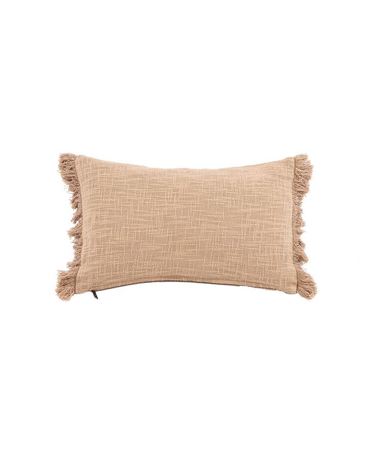 Coussin Cotton Slub Solid 30X50Cm, Sand