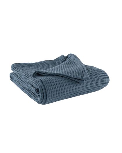 Plaid Mikala 180X250 Cm, Bleu