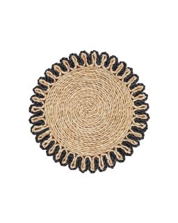 Set De Table Cornhusk Ø38 Cm, Noir Natural