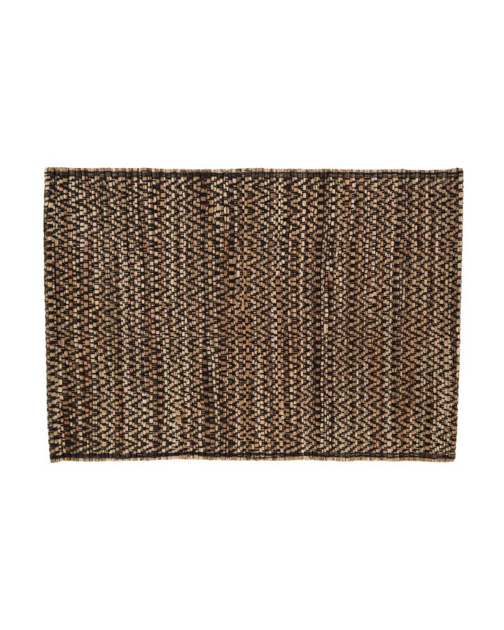 Set De Table Aster, 30X45 Cm, Natural/Noir