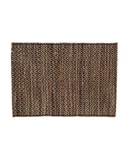 Set De Table Aster, 30X45 Cm, Natural/Noir