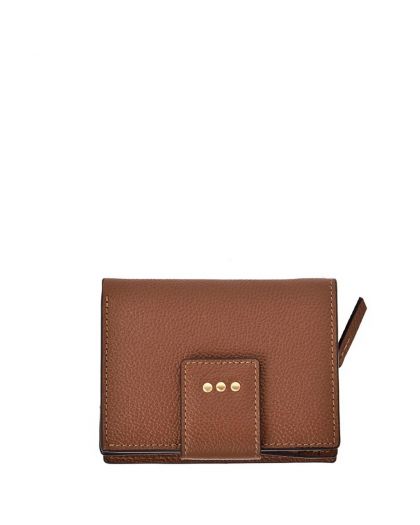 Portefeuille Dos À Dos Cuir Honey ,Cuir Vachette