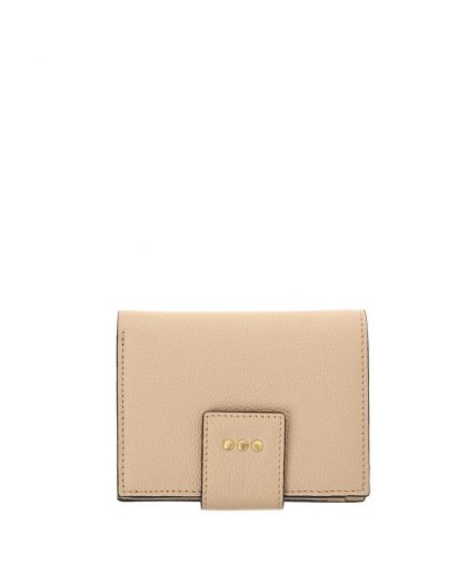 Portefeuille Dos À Dos Cuir Nude ,Cuir Vachette