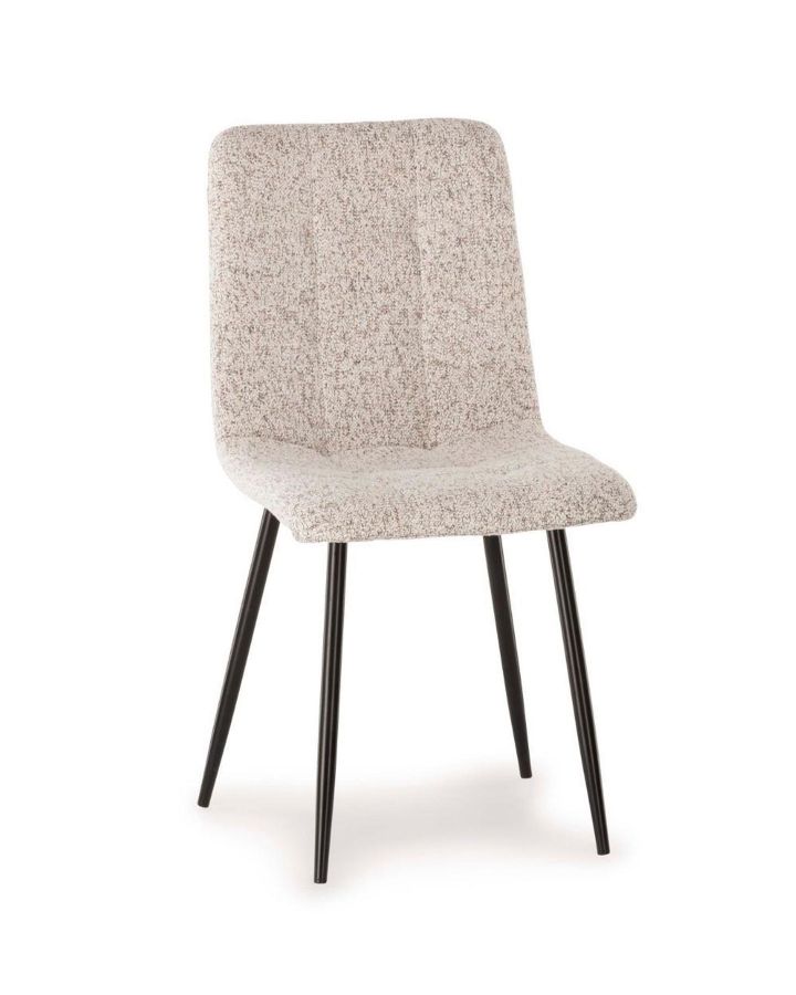 Chaise Manta Chiné Beige Et Noir Taille 55X44X89Cm
