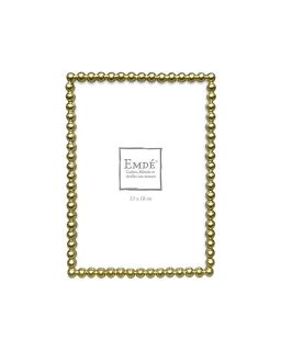 Cadre Metal Dore Perles 13X18Cm