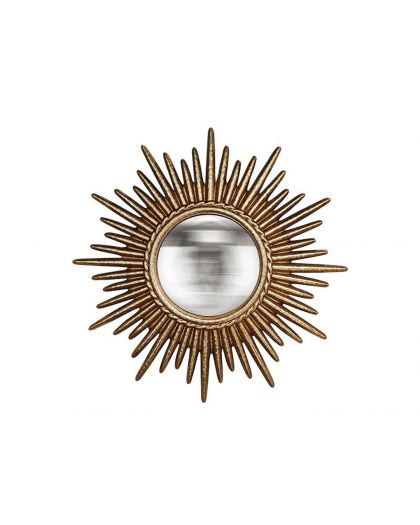 Miroir Convexe Dore Soleil Ø 26Cm