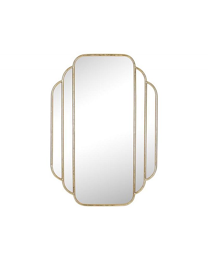 Miroir Metal Dore Art Deco 60X85Cm