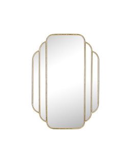 Miroir Metal Dore Art Deco 60X85Cm