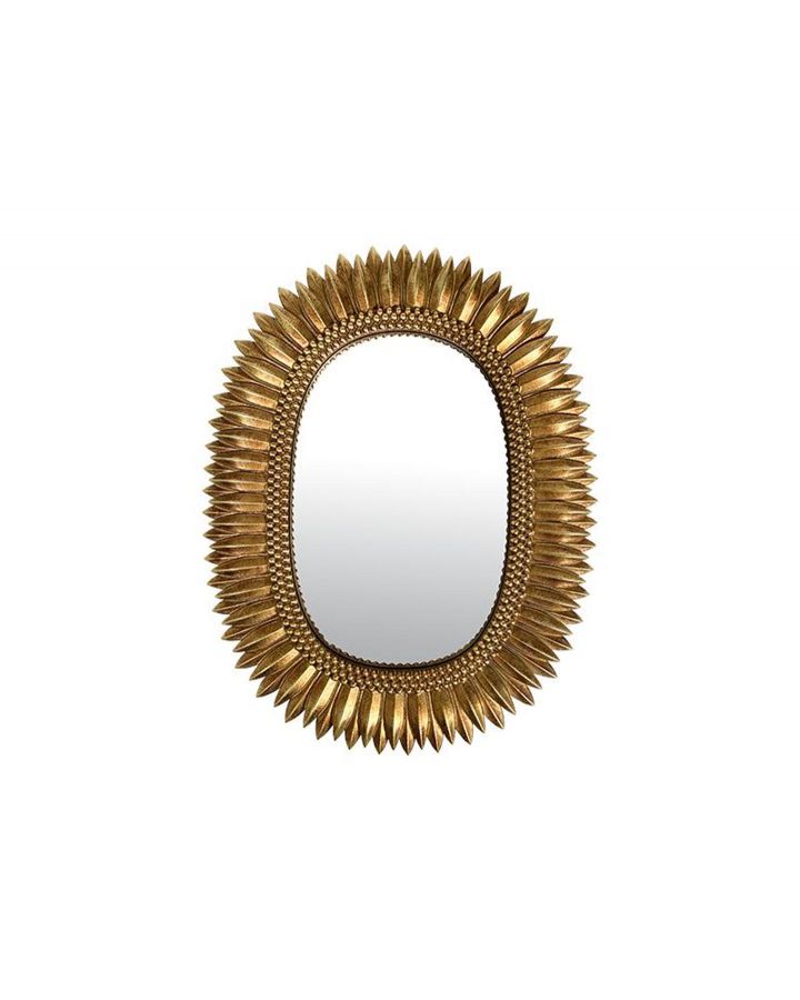 Miroir Soleil Ovale 16,8X21Cm