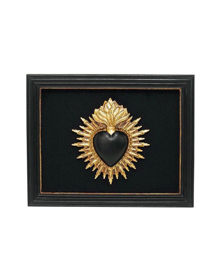 Deco Murale Ex Voto Noir 13,5X16,5Cm