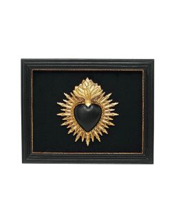 Deco Murale Ex Voto Noir 13,5X16,5Cm