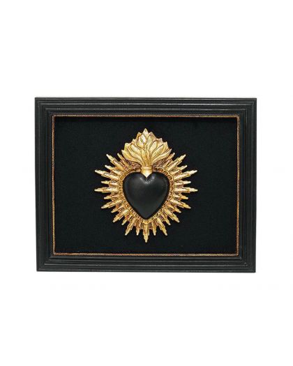 Deco Murale Ex Voto Noir 13,5X16,5Cm