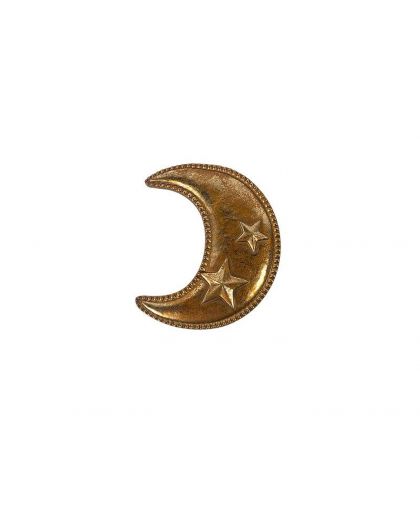 Deco Murale Lune Doree 12X12Cm