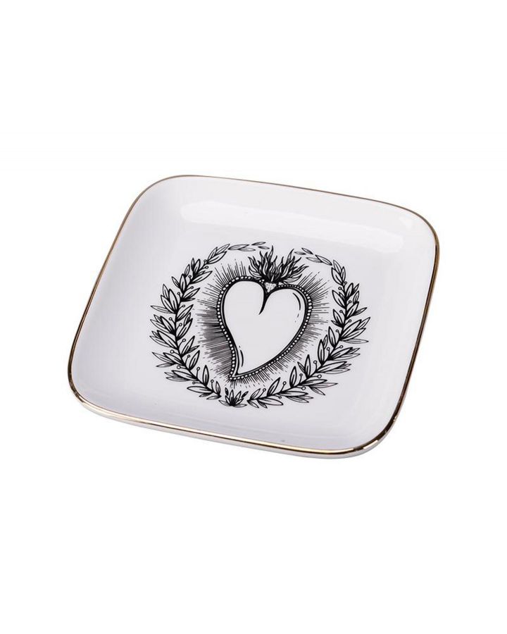 Coupelle Ceram Fond Blanc Ex-Voto 10,8Cm