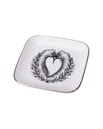 Coupelle Ceram Fond Blanc Ex-Voto 10,8Cm