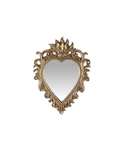 Deco Murale Ex-Voto Dore Miroir 15,5X11Cm