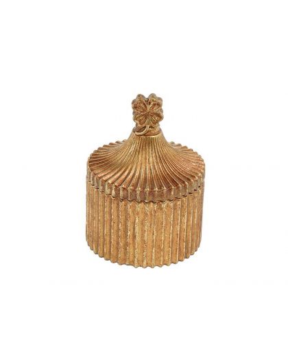 Boite Dore Trefle 6,5X9,5Cm