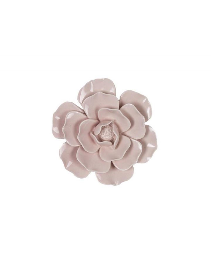 Deco Murale Fleur Rose Pale Ø 13,5Cm