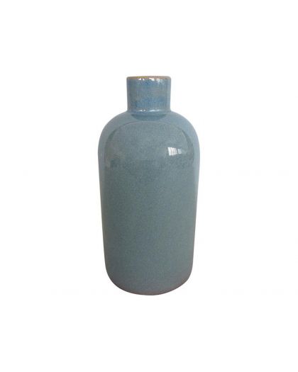 Vase Ceramique Bleu 11,5X33,5Cm